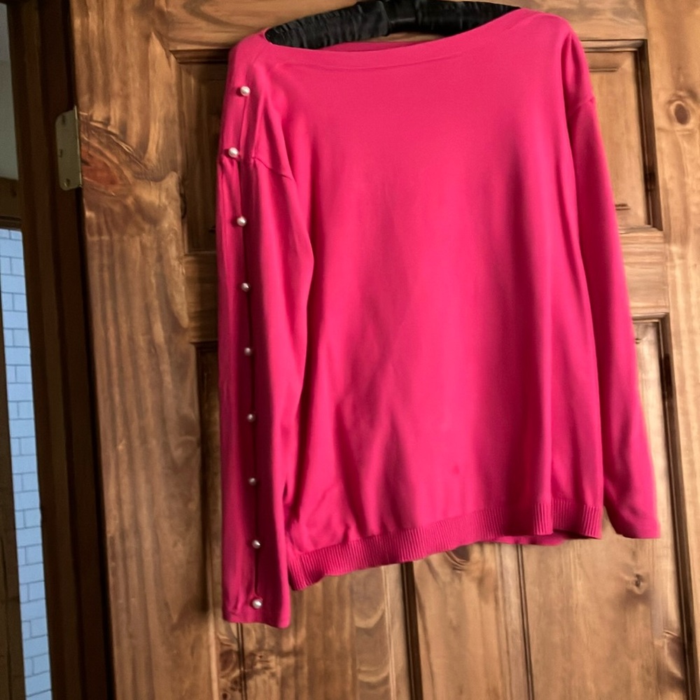 Talbots small petite, bateau neckline sweater.